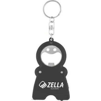 Metal Key Tag With Bottle Opener