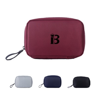 Travel Cosmetic Bag Zippered Makeup Pouch