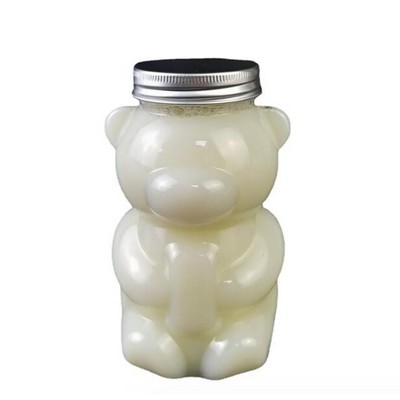 PET Bear Shaped Milk 400ML Tea Bottle