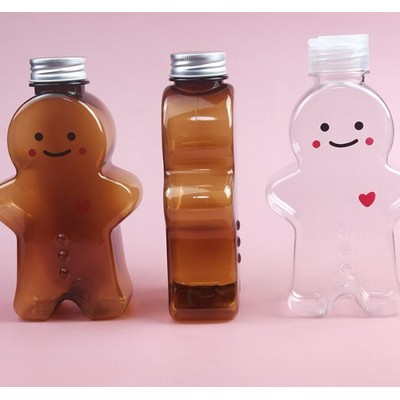 Gingerbread Man Shaped Milk Tea Bottle