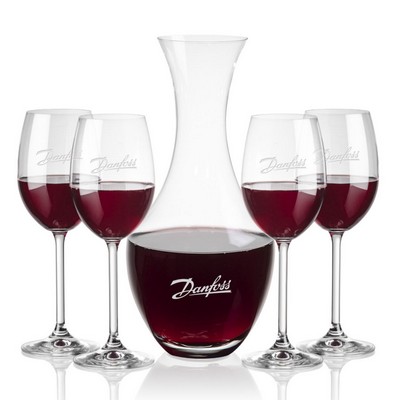 Oldham Carafe & 4 Naples Wine