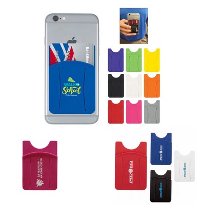 Silicone Phone Wallet With Finger Grip Slot