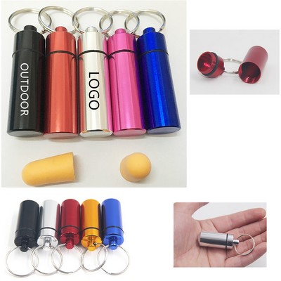 Aluminum Earplug Storage Bottle