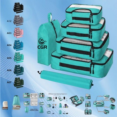 Colorful Packing Organizer Set for Vibrant and Efficient Travel Packing