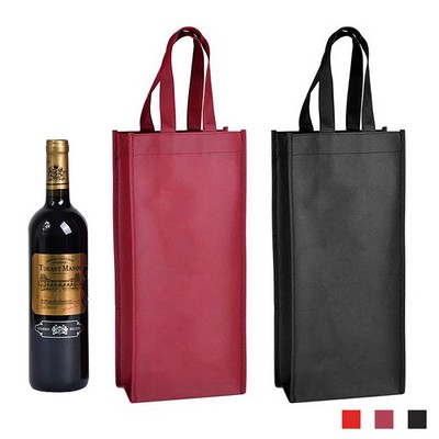 Double Wine Bottle Insulated Tote Bag