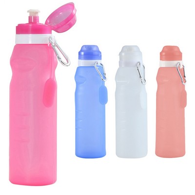 20Oz Foldable Silicone Bottle - Compact Hydration