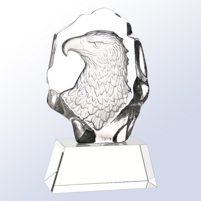 Eagle Portrait Award, with Clear Base, 8"H