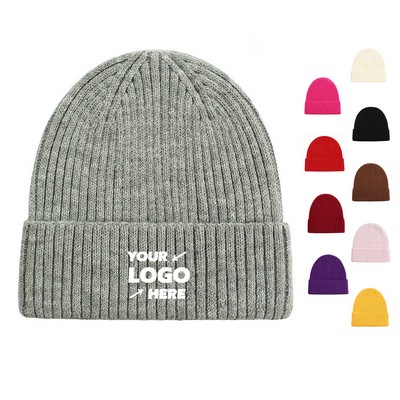 Solid Color Knit Beanie