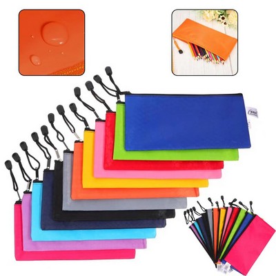 A6 File Bags Storage Zipper Pouch