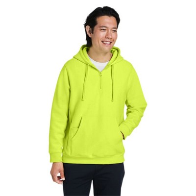 Team 365 Unisex Zone HydroSport™ Heavyweight Quarter-Zip Hooded Sweatshirt