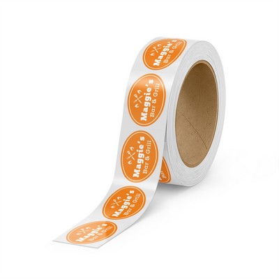 Oval Paper Roll Labels (20.01 to 24 Square Inch)