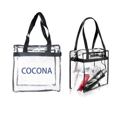 Clear Zippered Stadium Tote