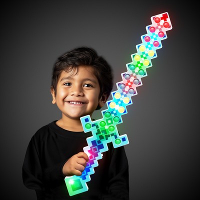 Blue Popit Lightup Pixel Sword