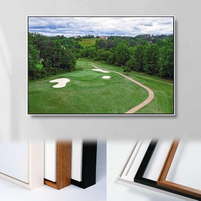 24" X 36" Framed Canvas Wrap - White