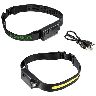 Best Buddy Tools® Comet 2-in-1 Rechargeable COB Lightbar & LED Headlamp with On/Off Sensor