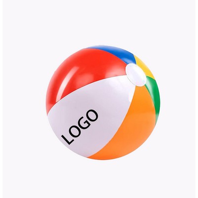 12" Inflatable Six Color PVC Water Game Beach Sport Ball