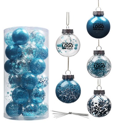 Clear Plastic Christmas Balls Ornament