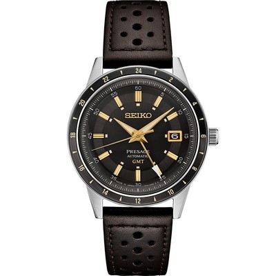 Seiko Presage Style 60s SS Automatic GMT Gray Dial Watch