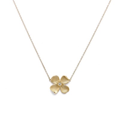 Olivia Burton® Dogwood Gold Plated Flower Pendant Necklace