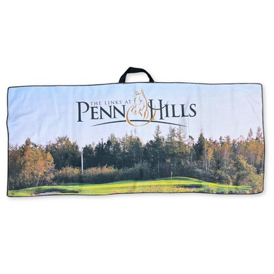 Sublimated Waffle Caddy Golf Towel 17"x40"