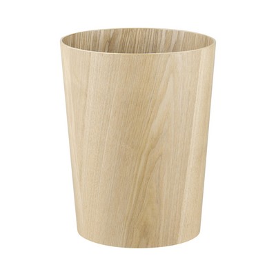 blomus Wilo Natural Brown Hardwood Wastepaper Basket