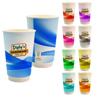 16 oz. Full Color Groovy Paper Cup