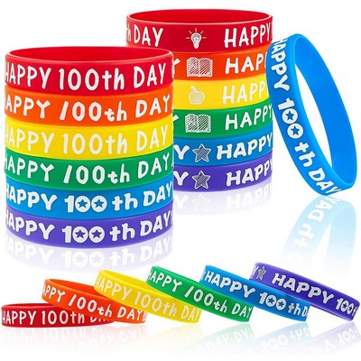 Solid Color Silicone Wristbands Rubber Bracelets