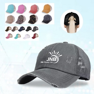 Tail-Up Baseball Cap