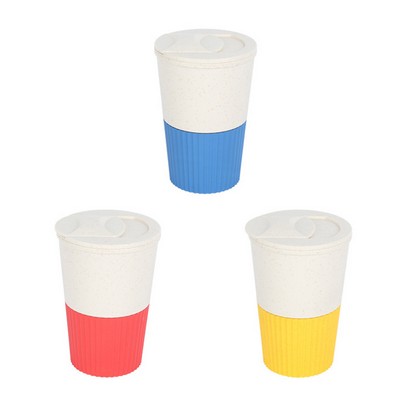 Eco-Friendly 17oz Wheat Straw Coffee Cups with Custom Logo