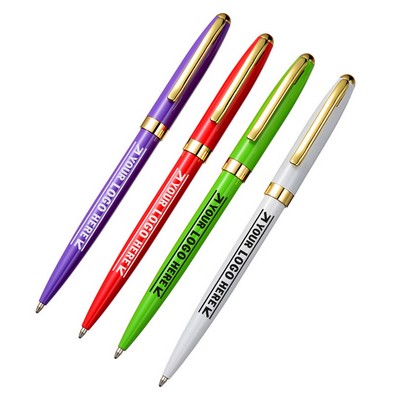 Slim Twist Action Metal Ballpoint Pen