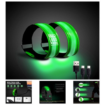 Reflective LED Armband for Running Gear