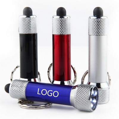 Bright LED Flashlight with Swivel Keychain