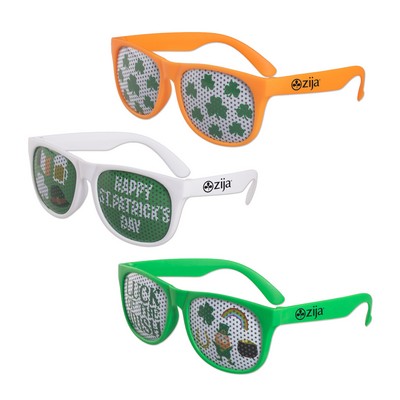 St. Patrick's Day Art Pinhole Sunglasses