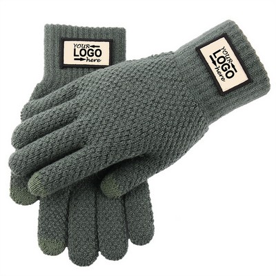 2 Finger Touch Winter Adult Gloves