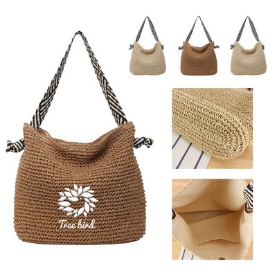 Straw Woven Tote Shoulder Bag