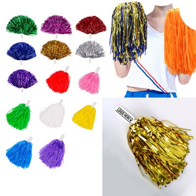 Metallic Cheering Pom Poms