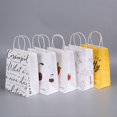 Candy Color Recycled Paper Gift Wrap Bags