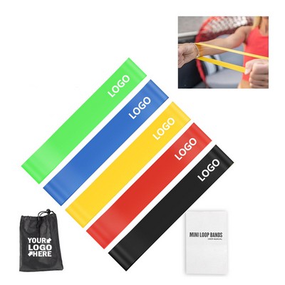 Set of 5 TPE Resistance Bands Exercise Loop