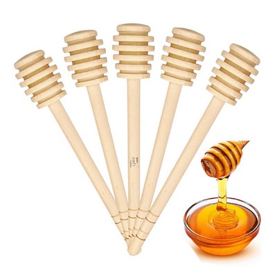 4 Inch Wooden Honey Dipper Stick