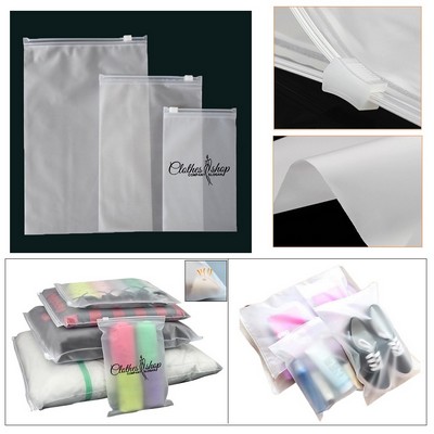 CPE Frosted Zipper Bag