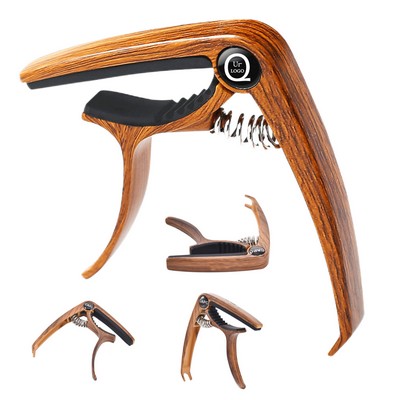 Wood Grain Guitar Capo