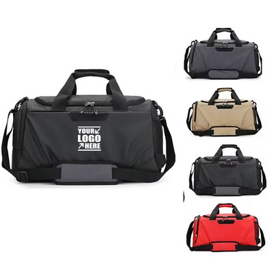 Sports Gym Duffel Tote Bag With Shoes Compartment And Wet Pocket