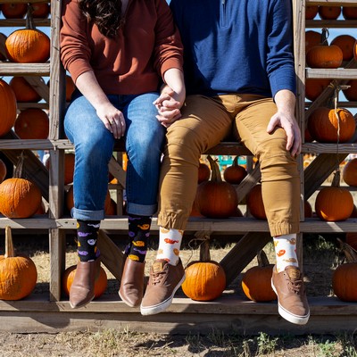 Patterned Fall Socks - Autumn Style for Your Feet - American Made