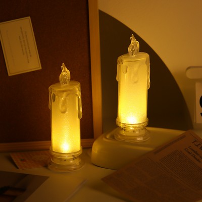 PVC Realistic Candle Atmosphere Night Light