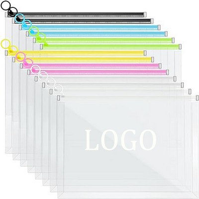 A4 Zipper Document File Folder