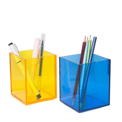 Desktop Transparent Acrylic Pen Holder