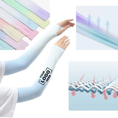 Cooling UV Protection Ice Silk Arm Sleeves