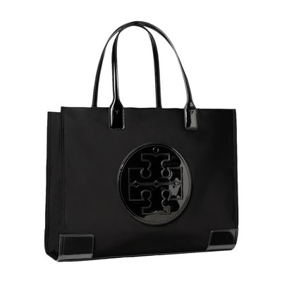 Tory Burch Ella Patent Black Tote Bag