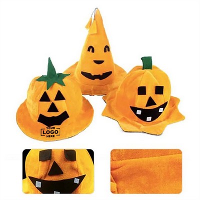 Halloween Pumpkin Hat for Costume Party and Decorations