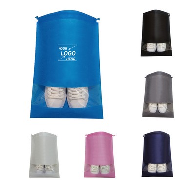 Travel Shoe Bag Non-Woven Drawstring Pouch